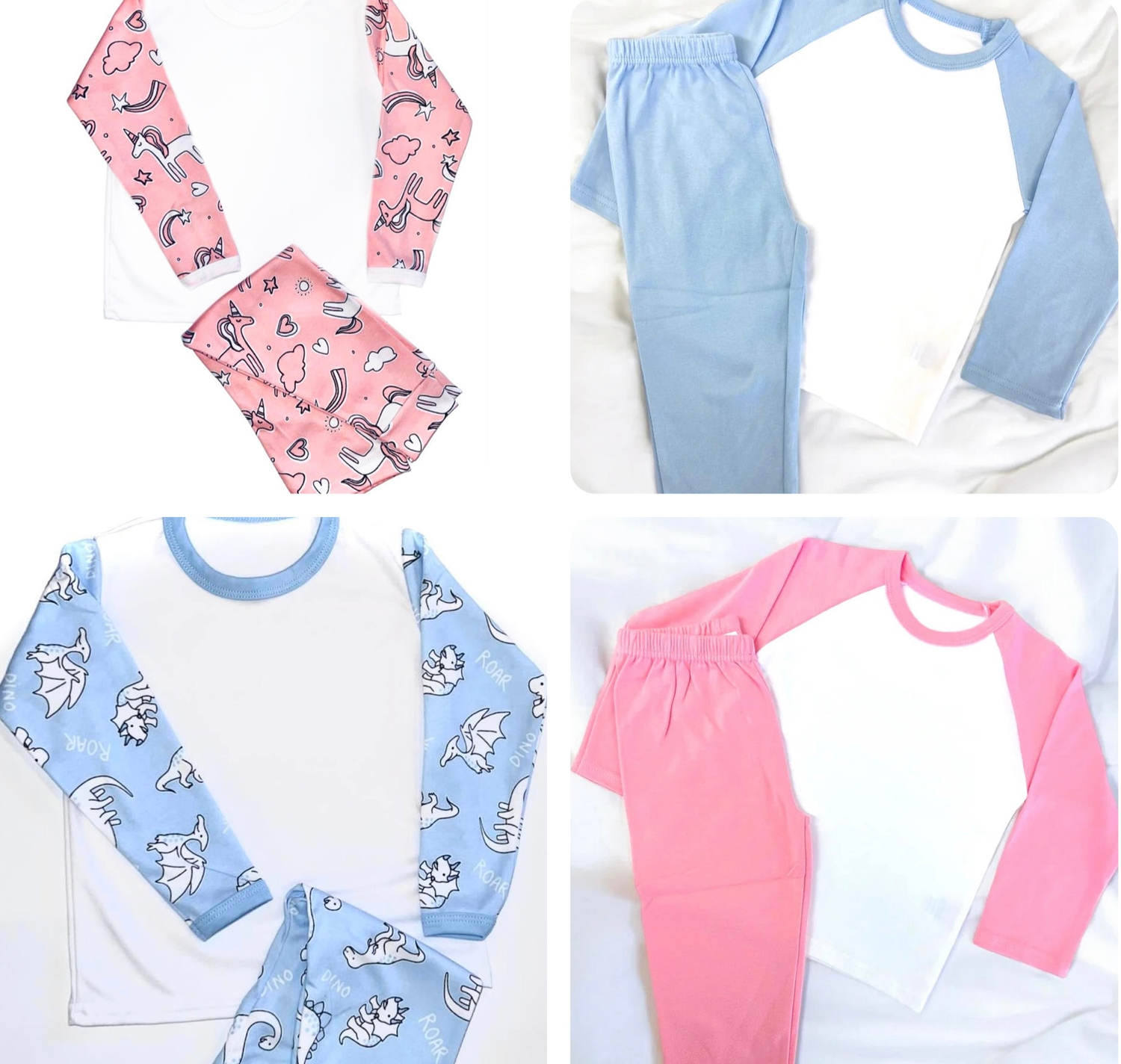 All styled pyjamas in sizes 1-2 years up to 9-10 years