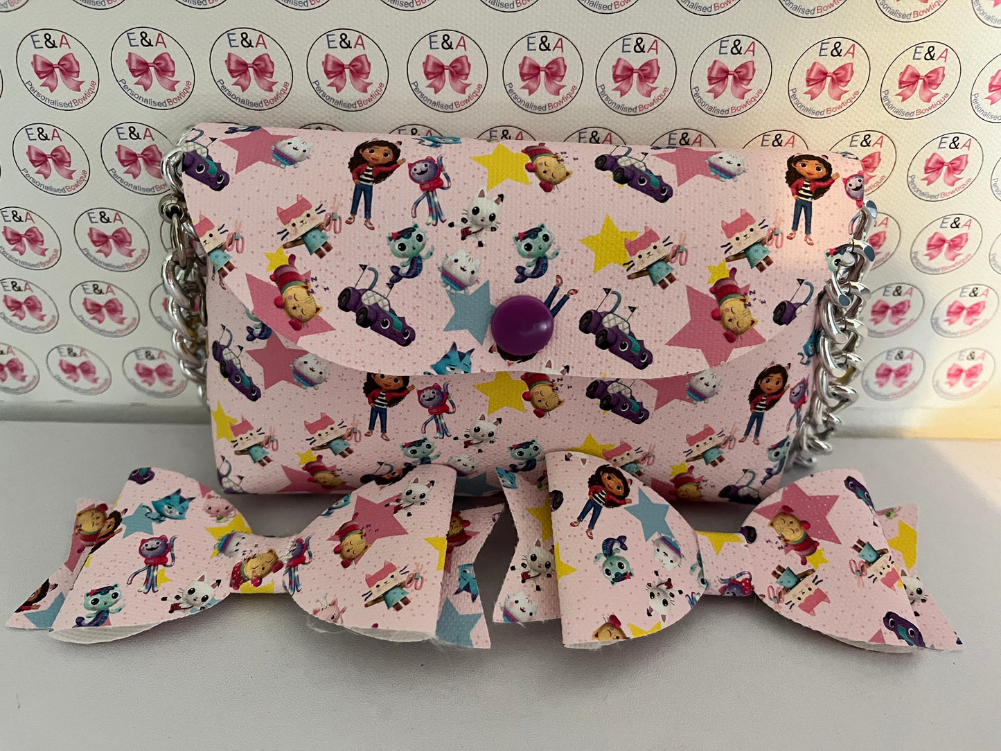 Toddler bag and bow sets (set 2) - please upload the design you want or message me