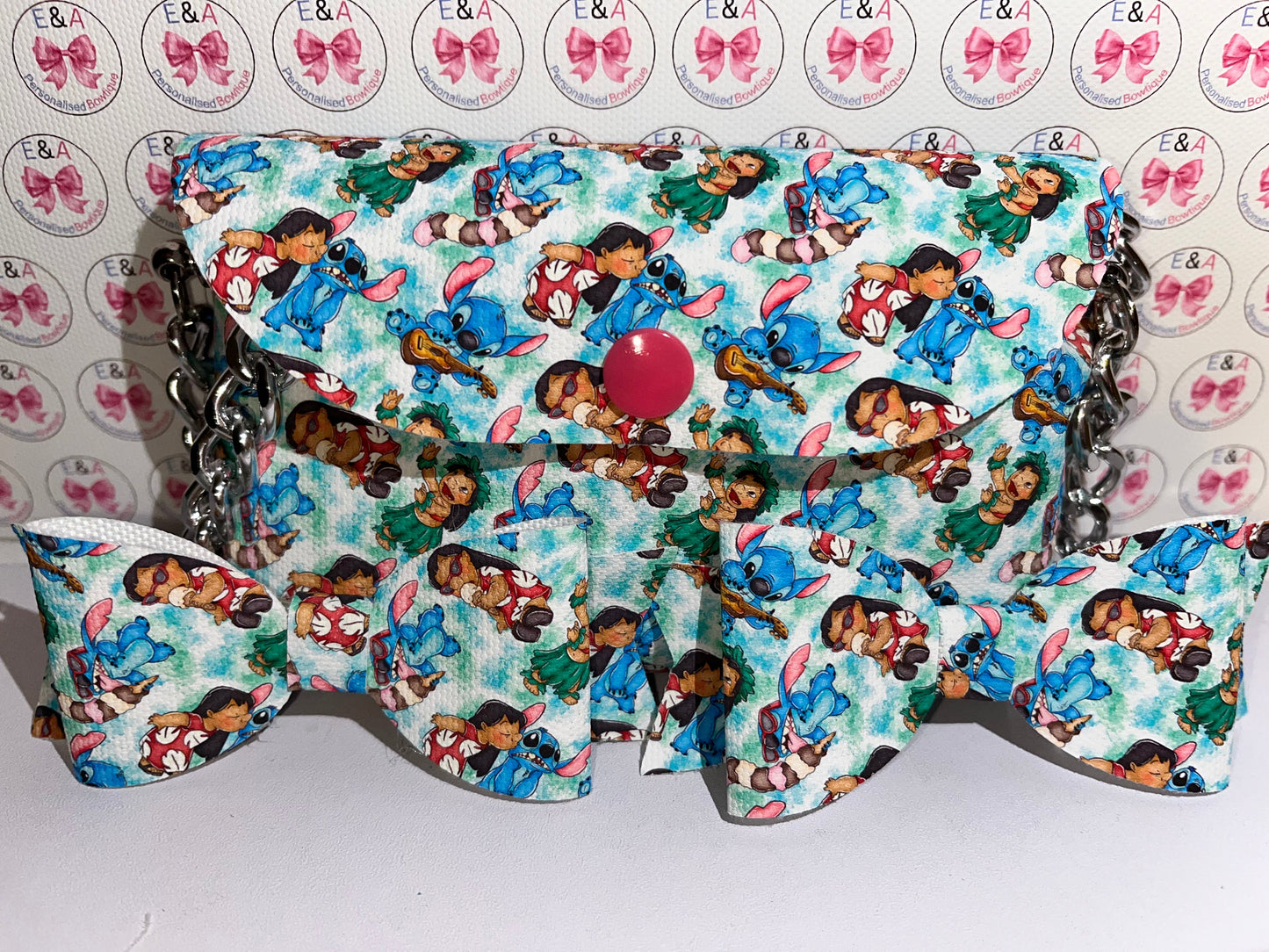 Toddler bag and bow sets (set 2) - please upload the design you want or message me