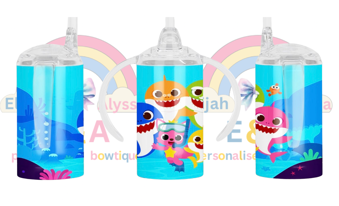 12oz Sippy cup (turns into a normal tumbler with straw comes with 2 lids) personalised tumbler - 1000’s of designs available please message me for more designs