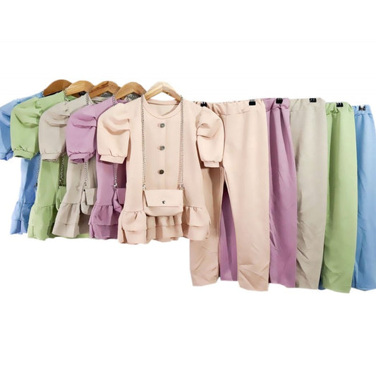 Girl's Suit With Bag