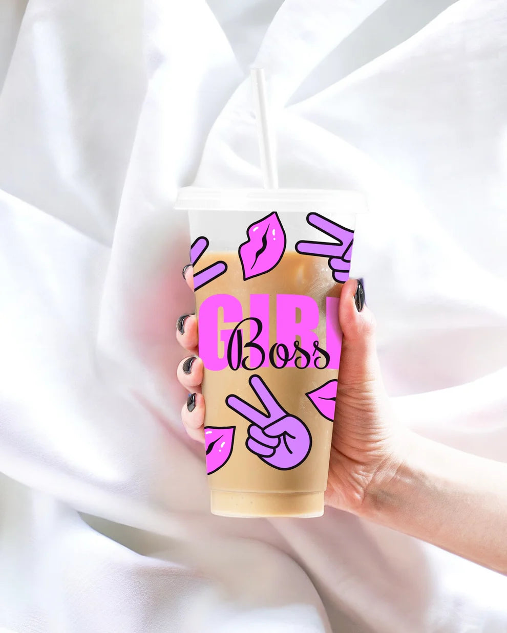 24oz cold cup wrap decal