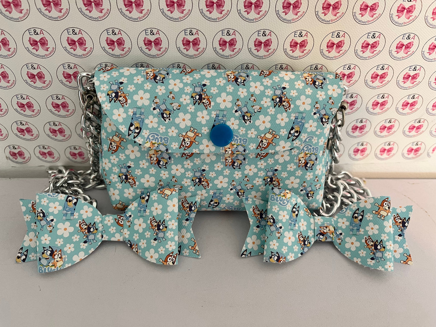 Toddler bag and bow sets (set 2) - please upload the design you want or message me