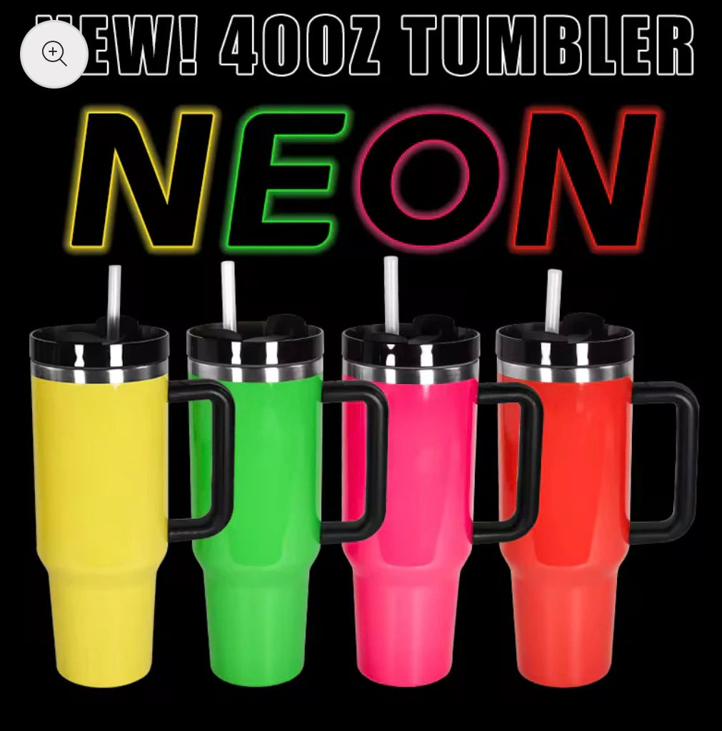 Neon 40oz Personalised Tumblers