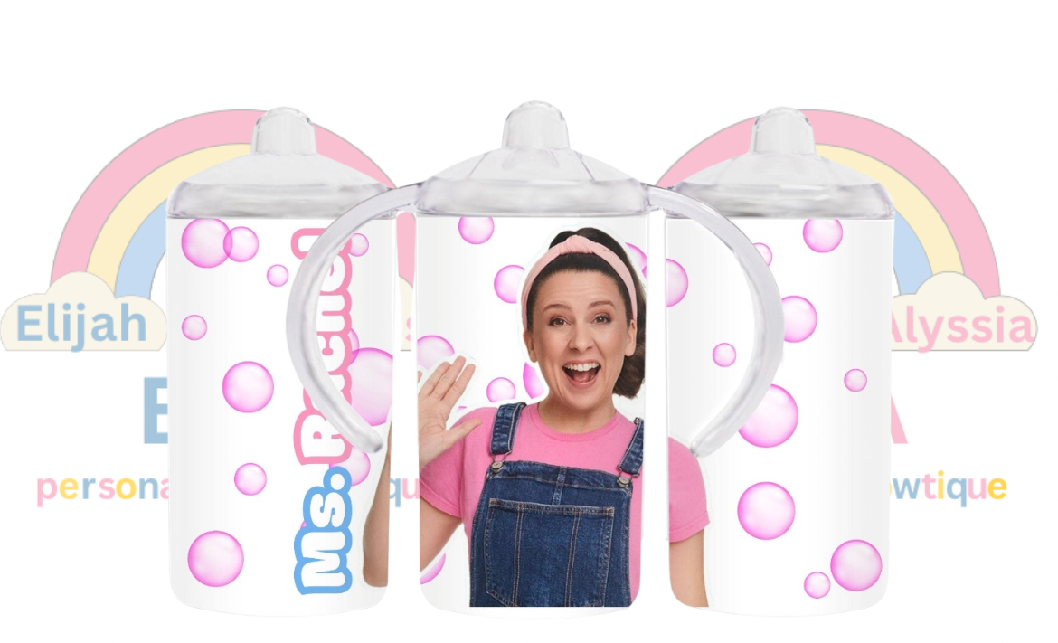 12oz Sippy cup (turns into a normal tumbler with straw comes with 2 lids) personalised tumbler - 1000’s of designs available please message me for more designs