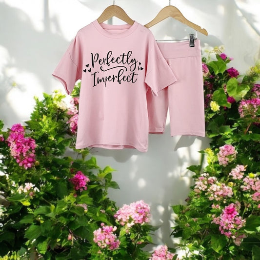 Baby Pink "Perfectly Imperfect" 2pc Set 4-14 Years