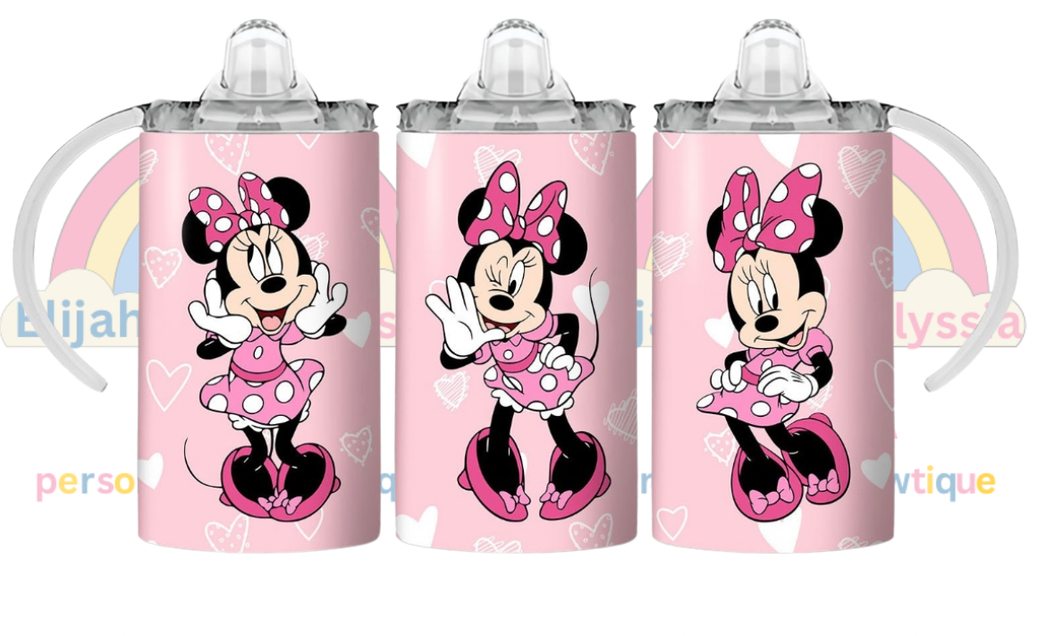 12oz Sippy cup (turns into a normal tumbler with straw comes with 2 lids) personalised tumbler - 1000’s of designs available please message me for more designs