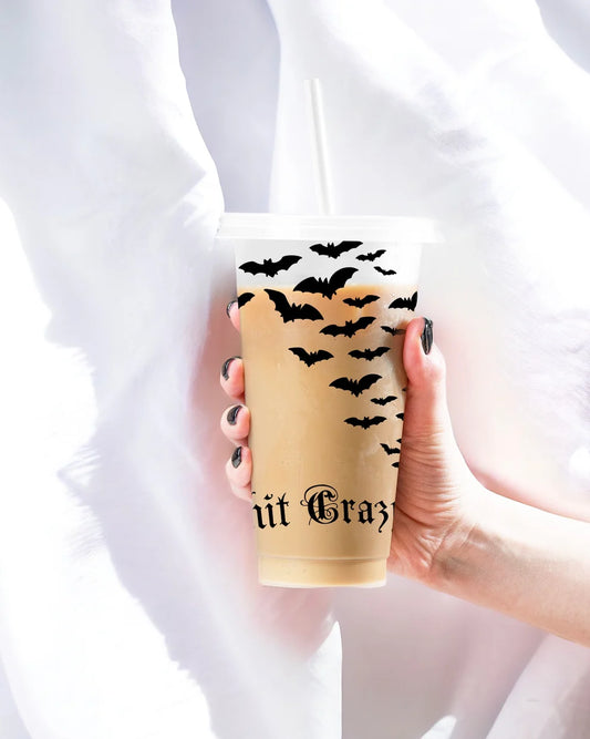 Batsh*t crazy 24oz cold cup wrap decal