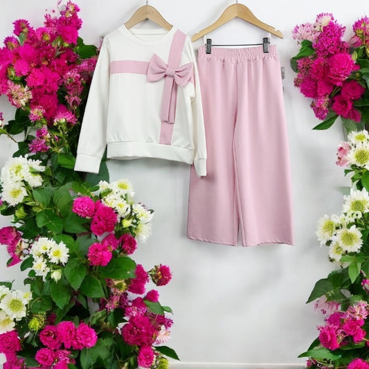 Baby Pink Bow Wrap
Lounge Set 2-12