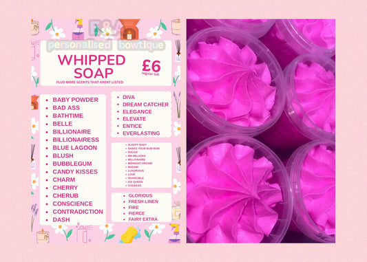 Whipped soap