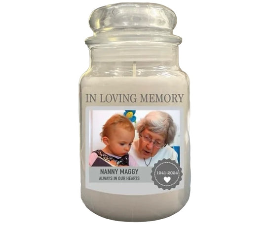 In loving memory candle