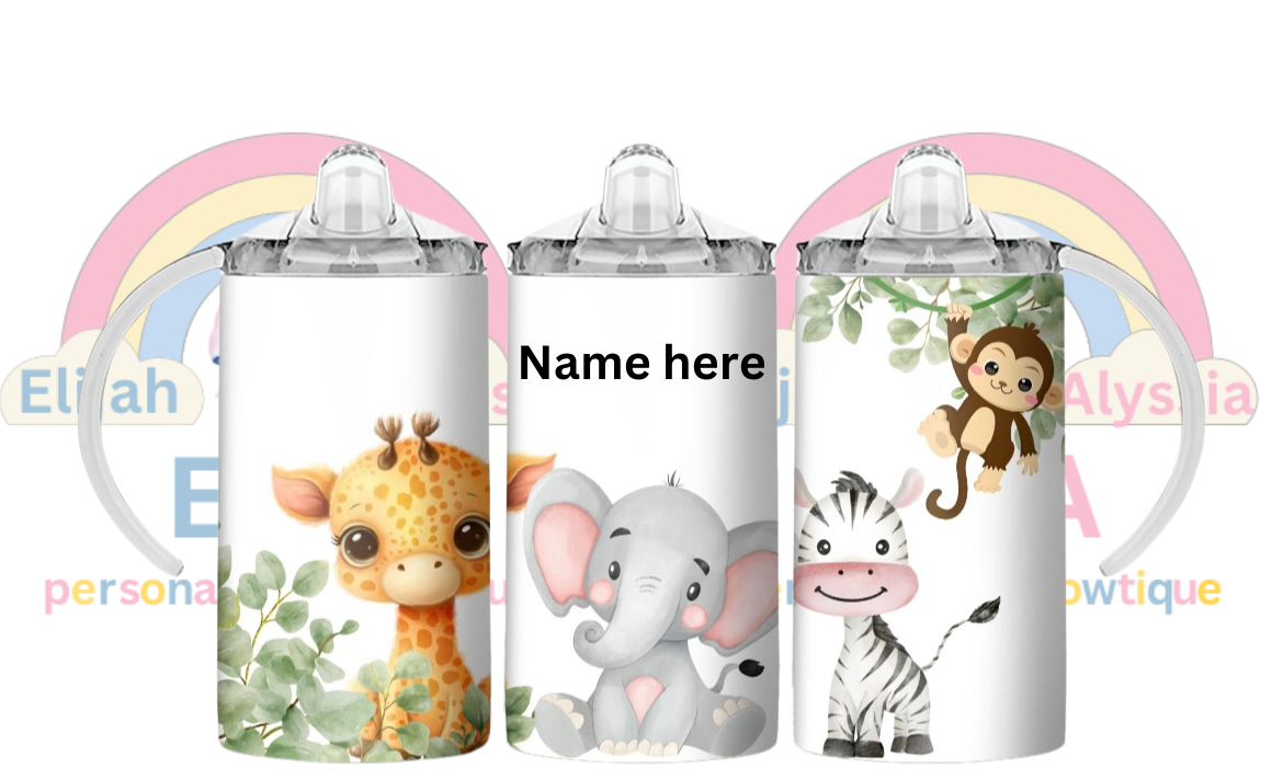 12oz Sippy cup (turns into a normal tumbler with straw comes with 2 lids) personalised tumbler - 1000’s of designs available please message me for more designs