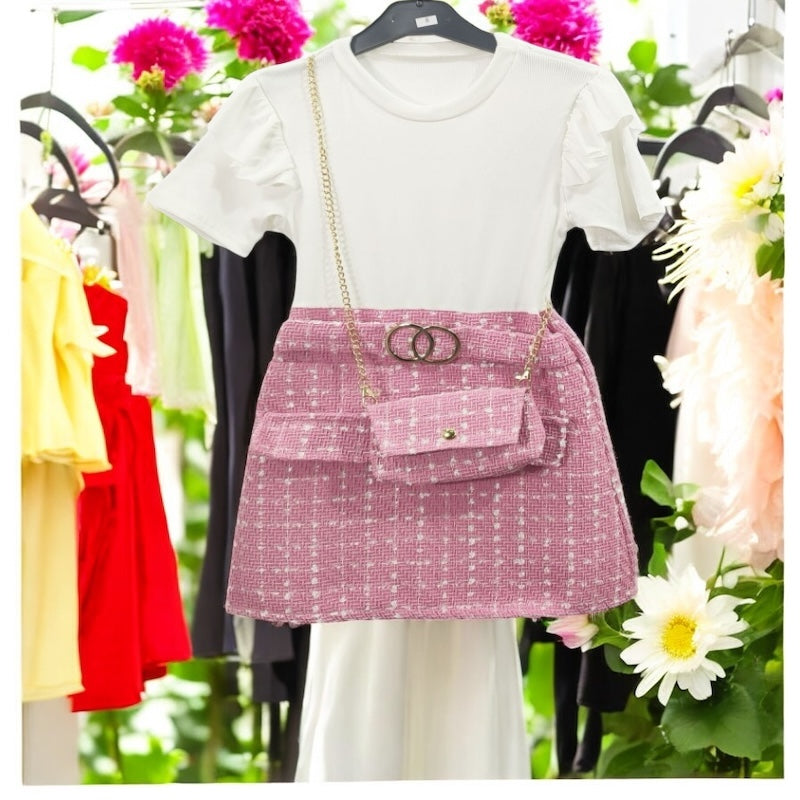 Girl's Dress With Bag
