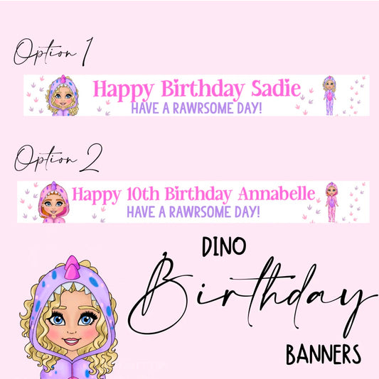 Personalised birthday banner