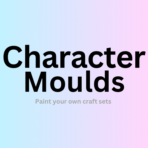 Characters/shapes for the paint your own craft sets