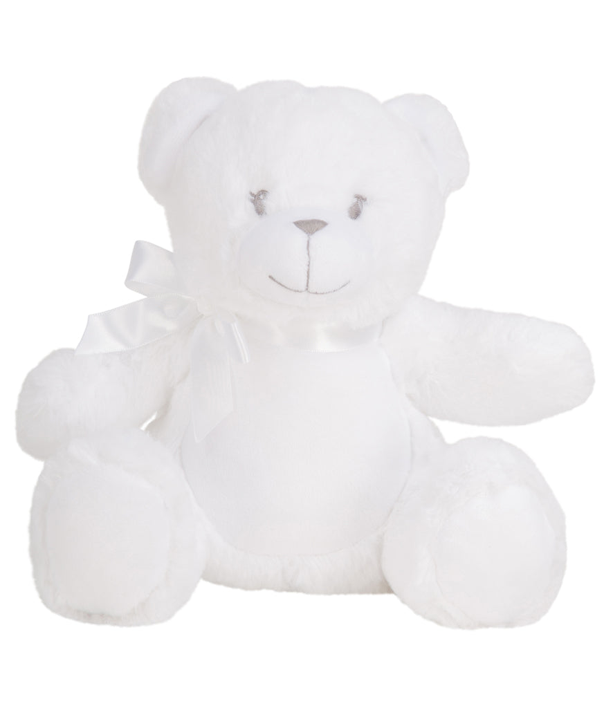 Personalised white bear teddy